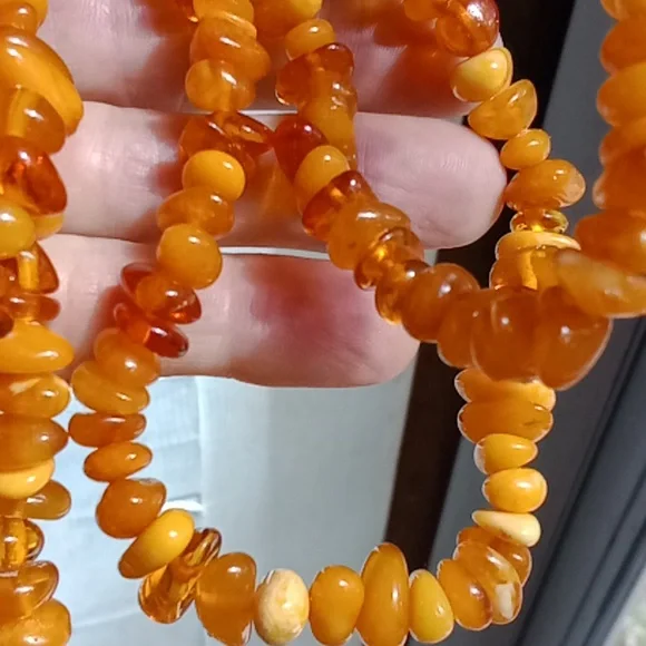 Authentic Vintage Baltic Amber Necklace #840 - Picture 14 of 14